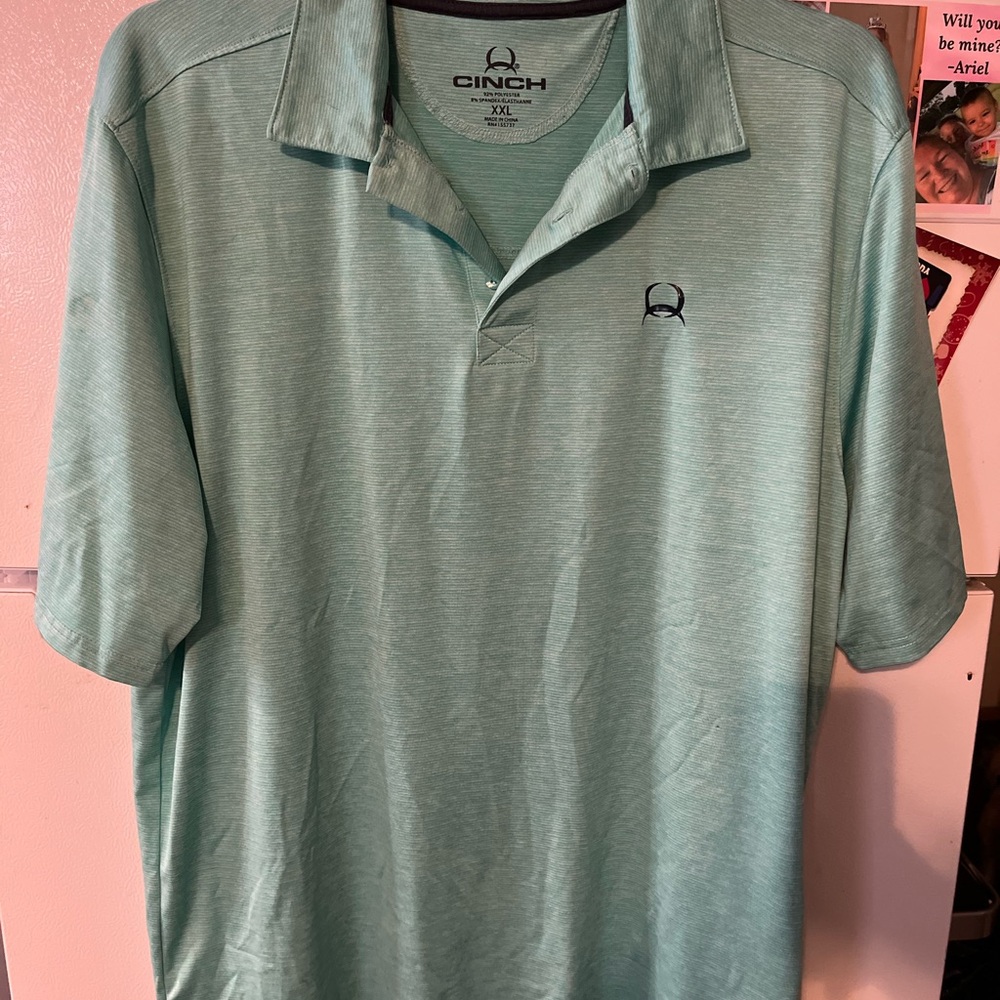 Cinch Men's Green Polo Shirt‎